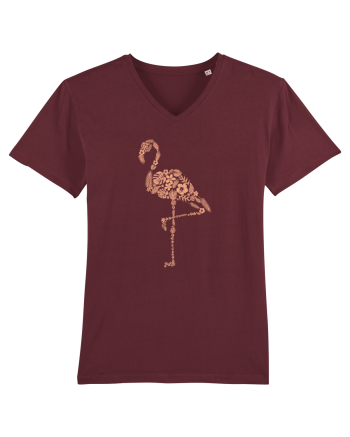 Flower Flamingo Burgundy