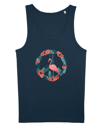 Peace Flamingo Navy