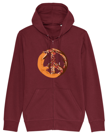 Fox Peace Burgundy