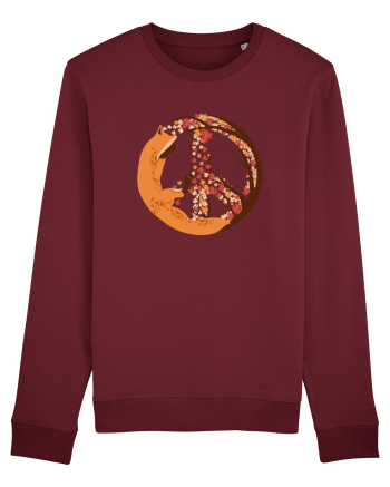 Fox Peace Burgundy