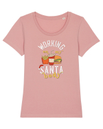 My Santa Body.. Tricou mânecă scurtă guler larg fitted Damă Expresser