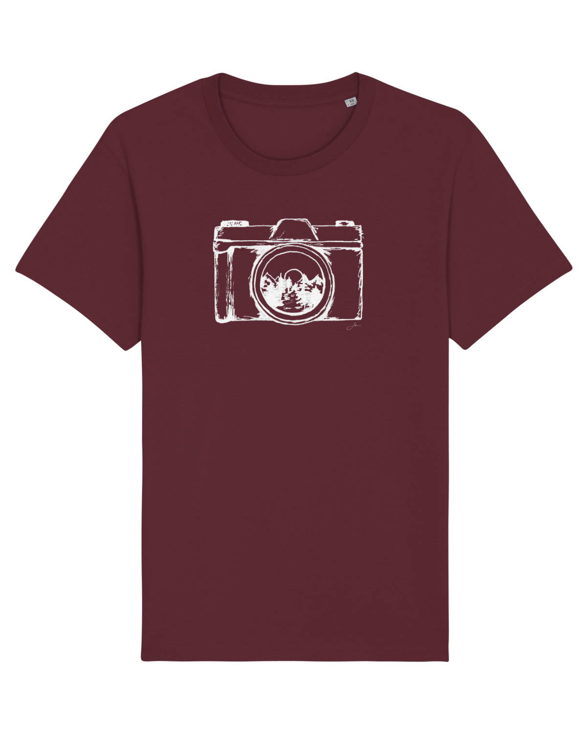 Tricou mânecă scurtă Unisex Rocker Burgundy