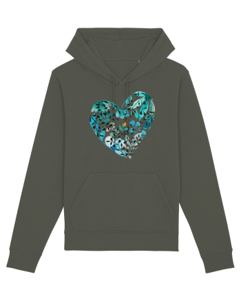 Blue heart and the fire inside Hanorac Unisex Drummer