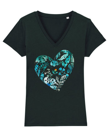 Blue heart and the fire inside Black