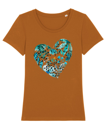 Blue heart and the fire inside Roasted Orange
