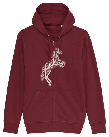 Tree Horse Burgundy