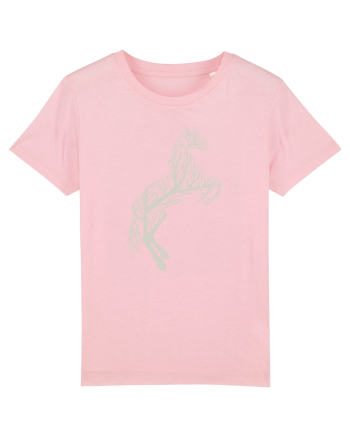 Tree Horse Cotton Pink