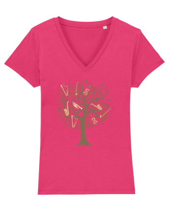 Tree Music Notes Raspberry