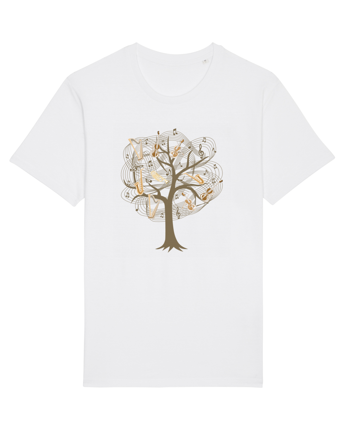 Tricou mânecă scurtă Unisex Rocker White