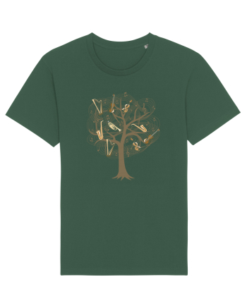 Tree Music Notes Bottle Green