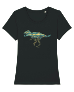 Meteorite T-Rex Tricou mânecă scurtă guler larg fitted Damă Expresser