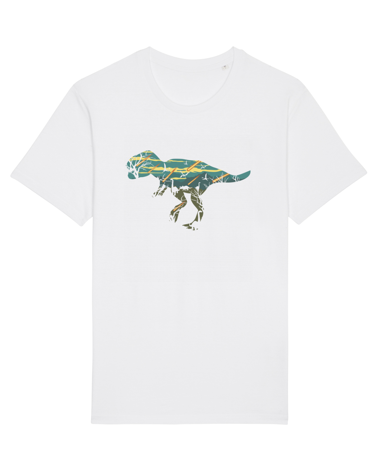 Tricou mânecă scurtă Unisex Rocker White