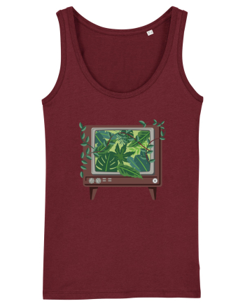 Vintage TV Nature Burgundy