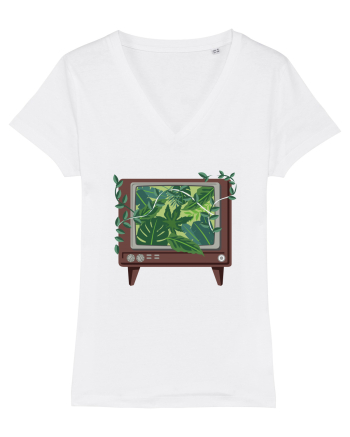 Vintage TV Nature White