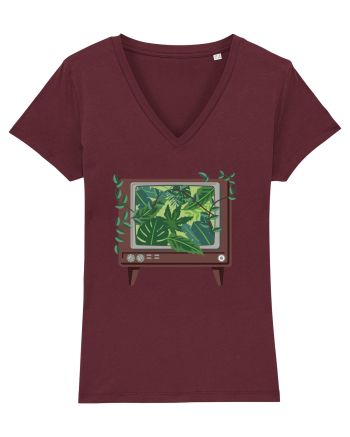 Vintage TV Nature Burgundy