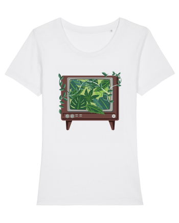 Vintage TV Nature White