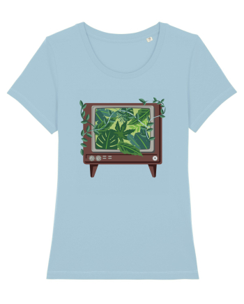 Vintage TV Nature Sky Blue