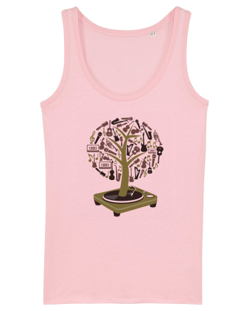 Vinyl Disk Music Tree Cotton Pink