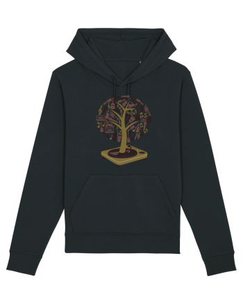 Vinyl Disk Music Tree Black