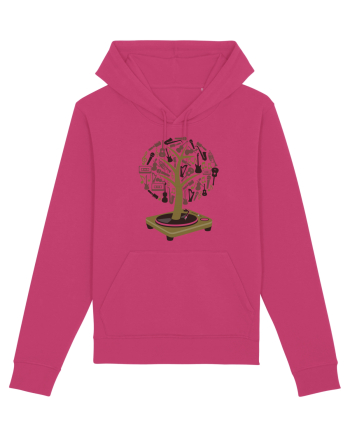 Vinyl Disk Music Tree Raspberry