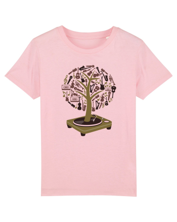 Vinyl Disk Music Tree Cotton Pink