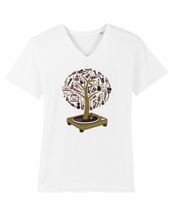 Vinyl Disk Music Tree White