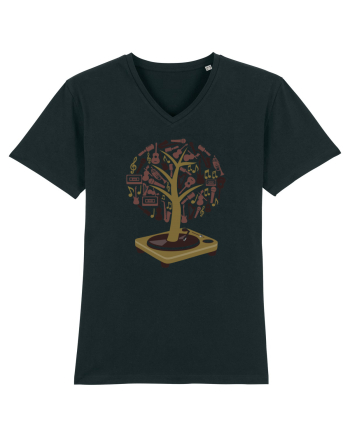 Vinyl Disk Music Tree Black