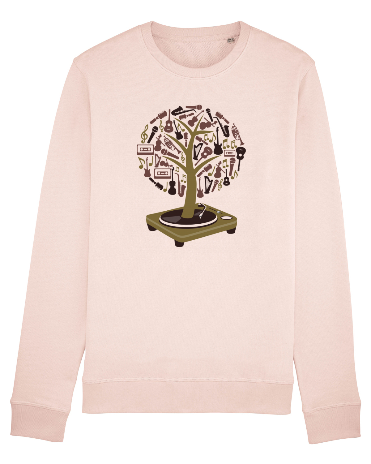 Bluză mânecă lungă Unisex Rise Candy Pink