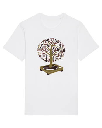 Vinyl Disk Music Tree White