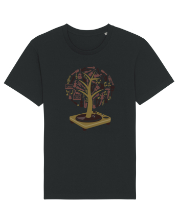 Vinyl Disk Music Tree Black