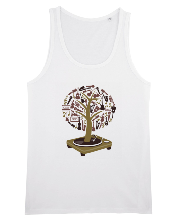 Vinyl Disk Music Tree White