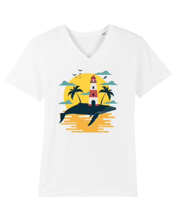 Whale Lighthouse White