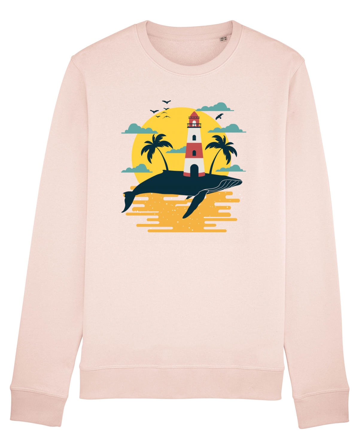 Bluză mânecă lungă Unisex Rise Candy Pink