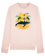 Whale Lighthouse Bluză mânecă lungă Unisex Rise