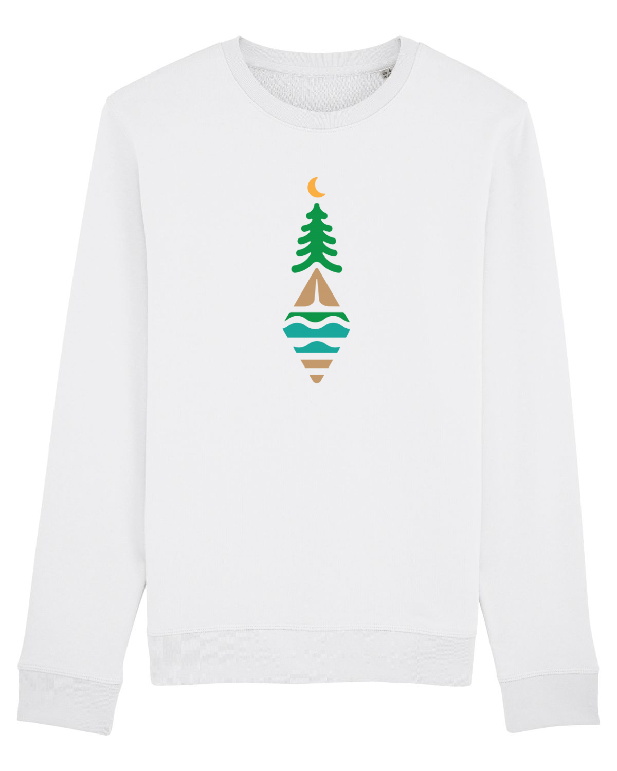 Bluză mânecă lungă Unisex Rise White