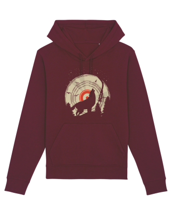 Vinyl Moon Wolf Burgundy