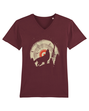 Vinyl Moon Wolf Burgundy