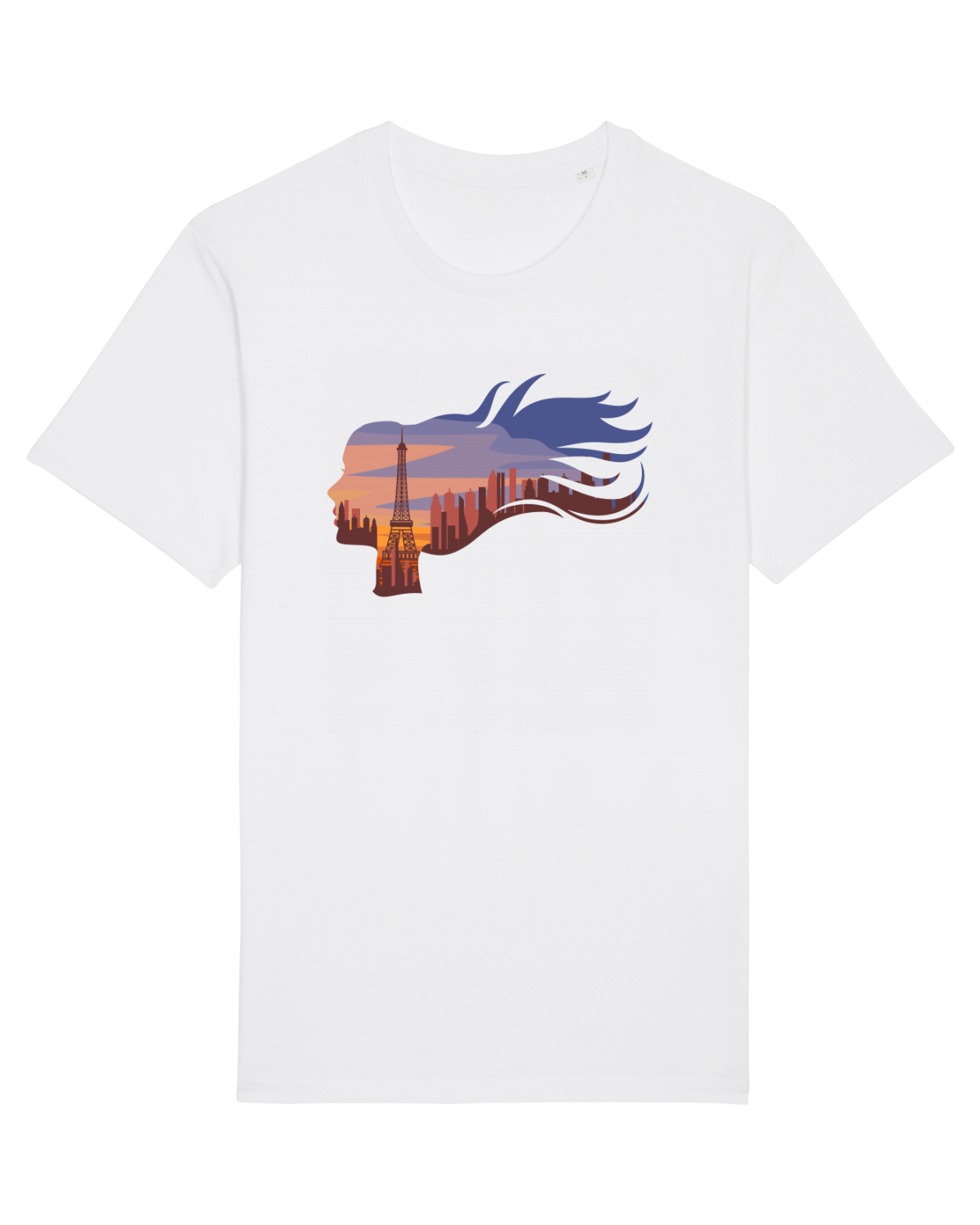 Tricou mânecă scurtă Unisex Rocker White
