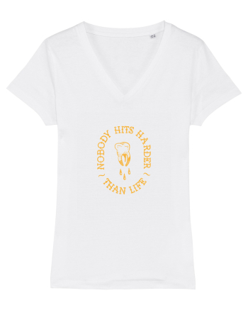 Nobody hits harder than life White