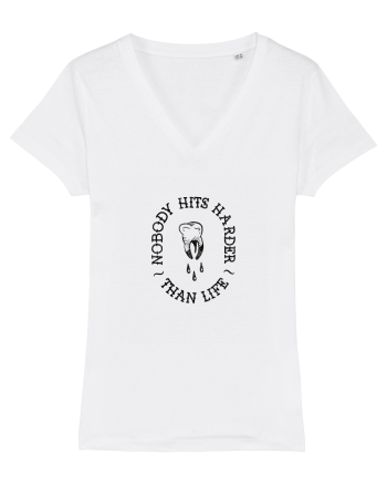 Nobody hits harder than life White