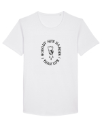 Nobody hits harder than life Tricou mânecă scurtă guler larg Bărbat Skater