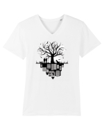 Tree City Tricou mânecă scurtă guler V Bărbat Presenter
