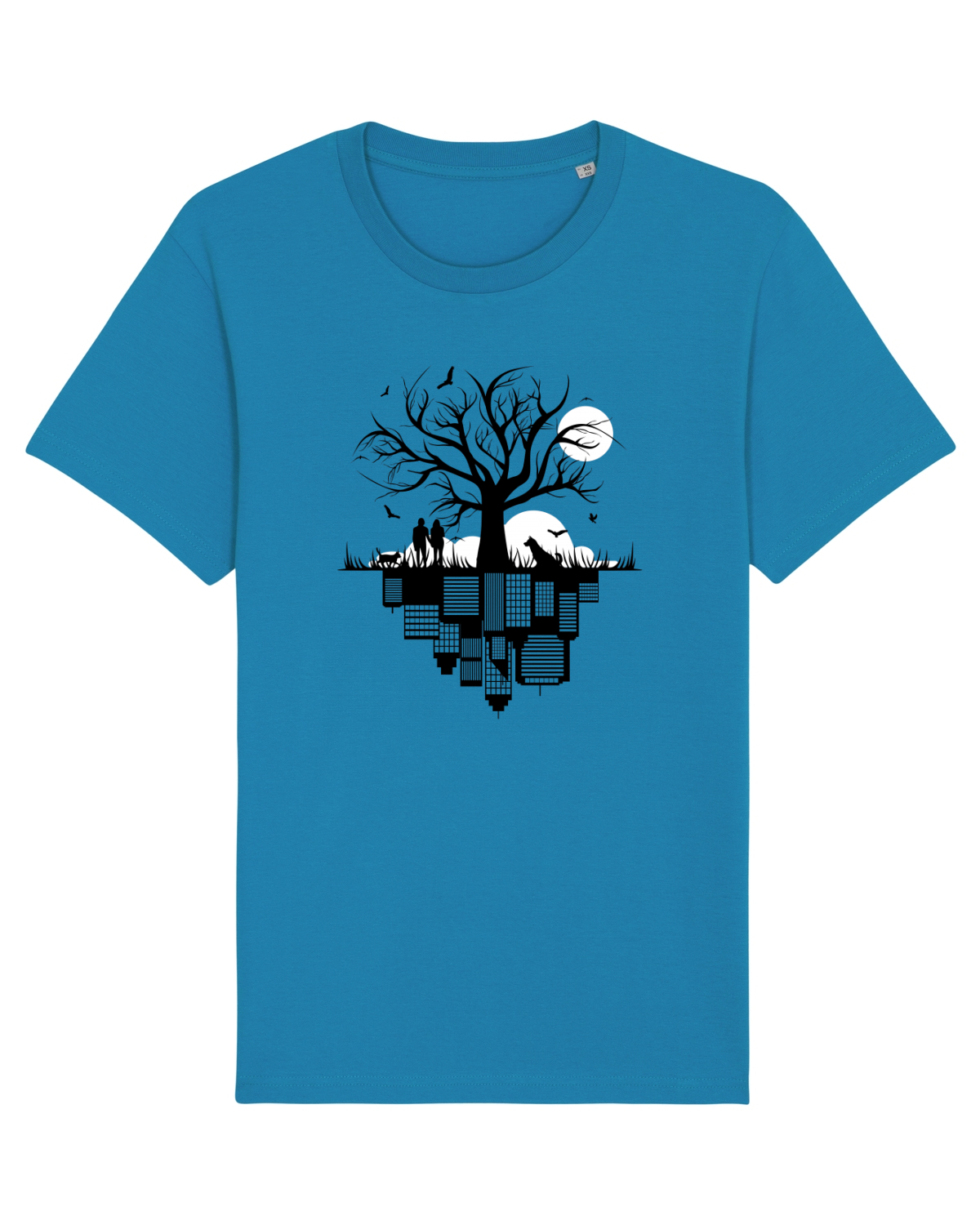 Tricou mânecă scurtă Unisex Rocker Azur