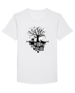 Tree City Tricou mânecă scurtă guler larg Bărbat Skater