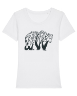 Tree Bear Tricou mânecă scurtă guler larg fitted Damă Expresser