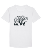 Tree Bear Tricou mânecă scurtă guler larg Bărbat Skater