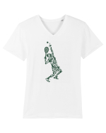 Tennis Tricou mânecă scurtă guler V Bărbat Presenter