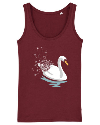Swan Dandelion Burgundy