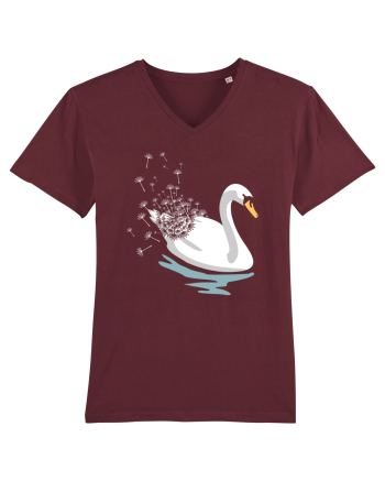 Swan Dandelion Burgundy
