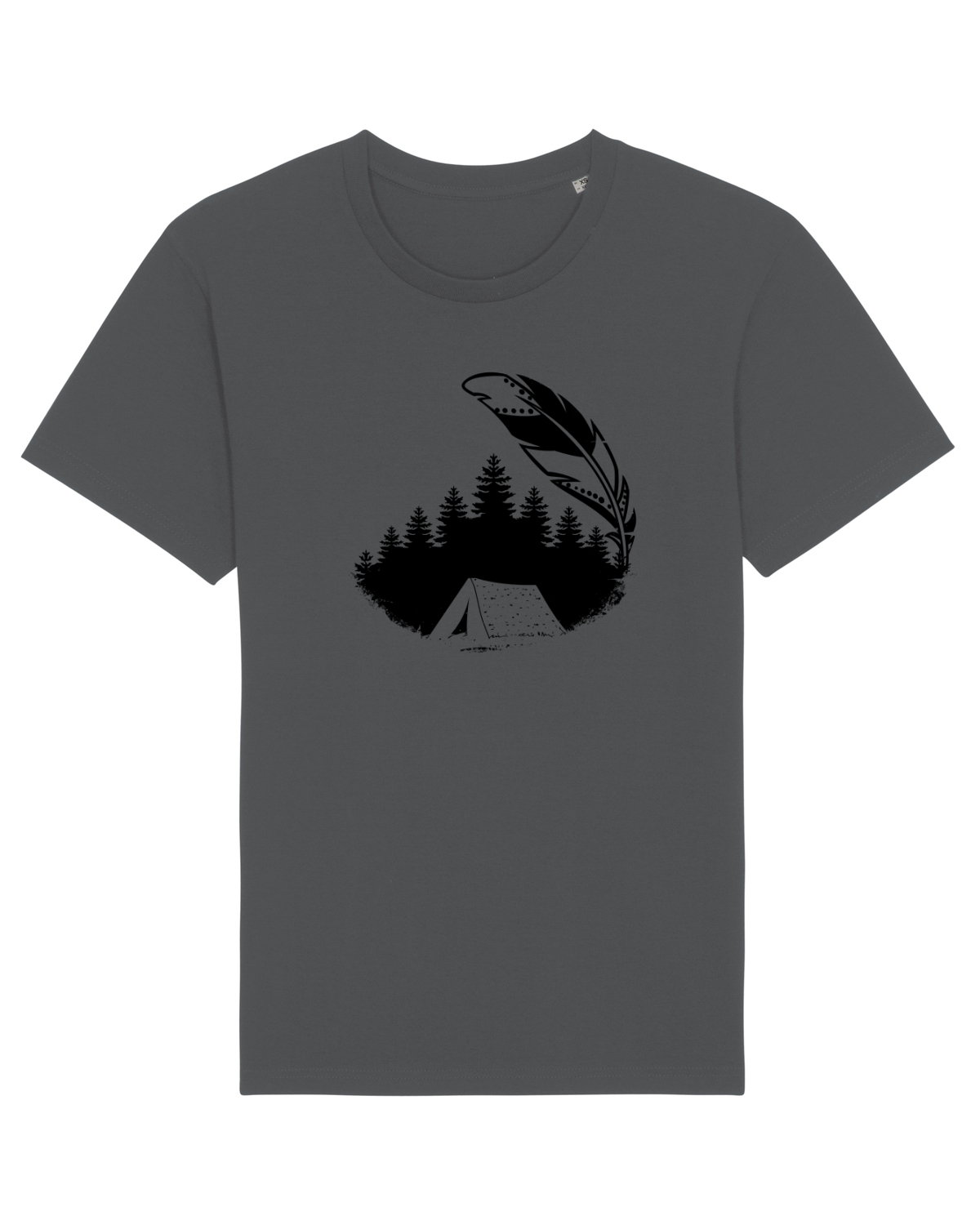 Tricou mânecă scurtă Unisex Rocker Anthracite